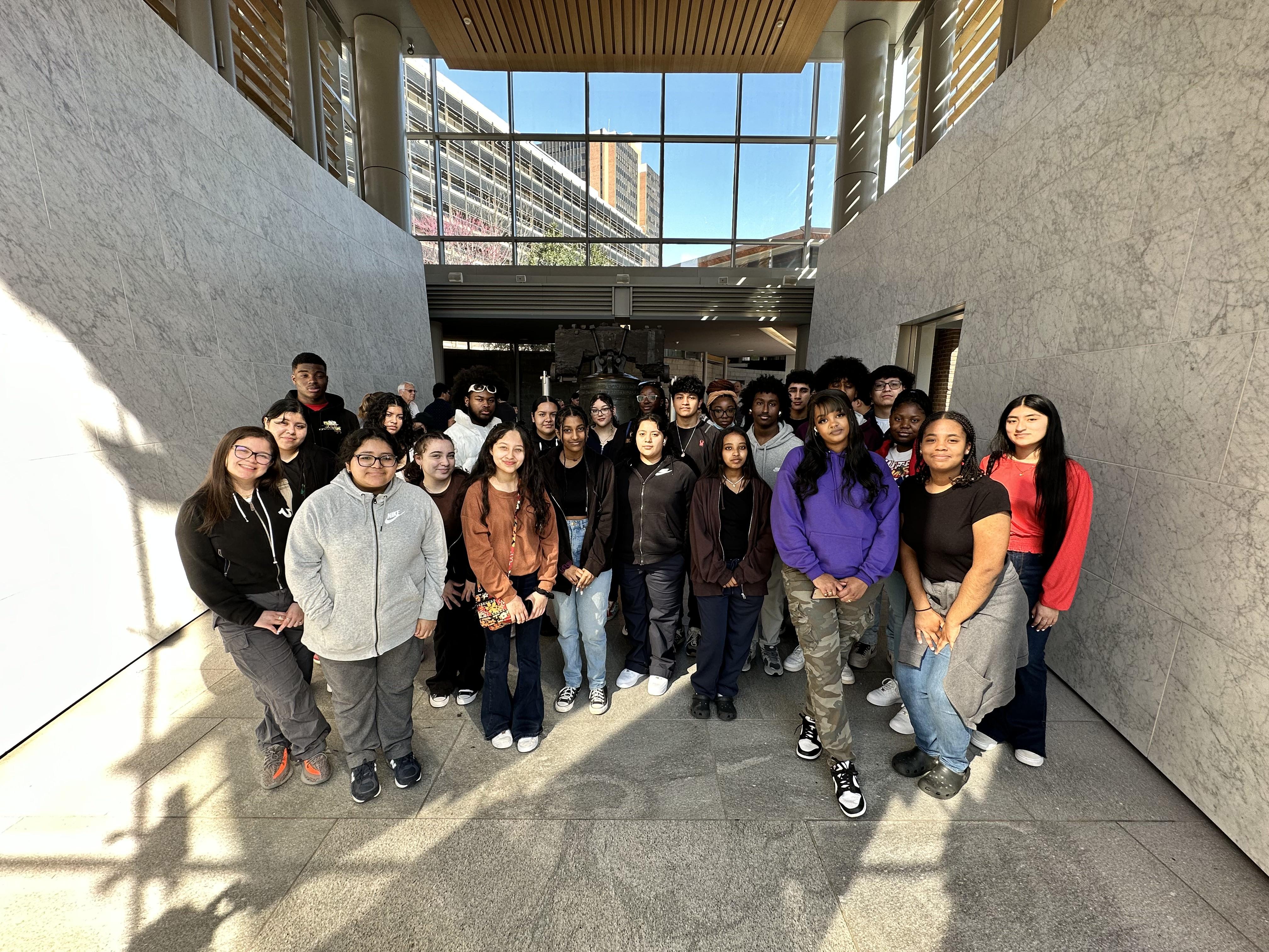 students at Liberty Bell